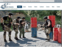 Tablet Screenshot of miraclesystems.net